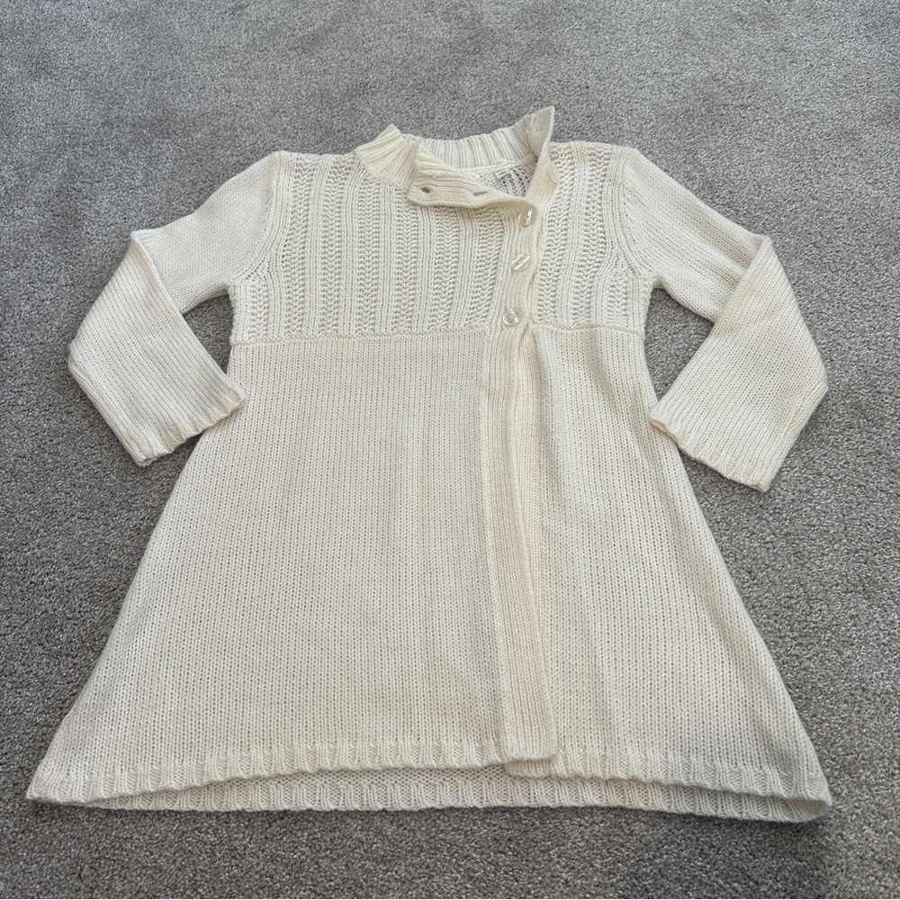 Kimchi & Blue Urban Outfitters Cardigan Ivory Sweater Wool Blend Size XS